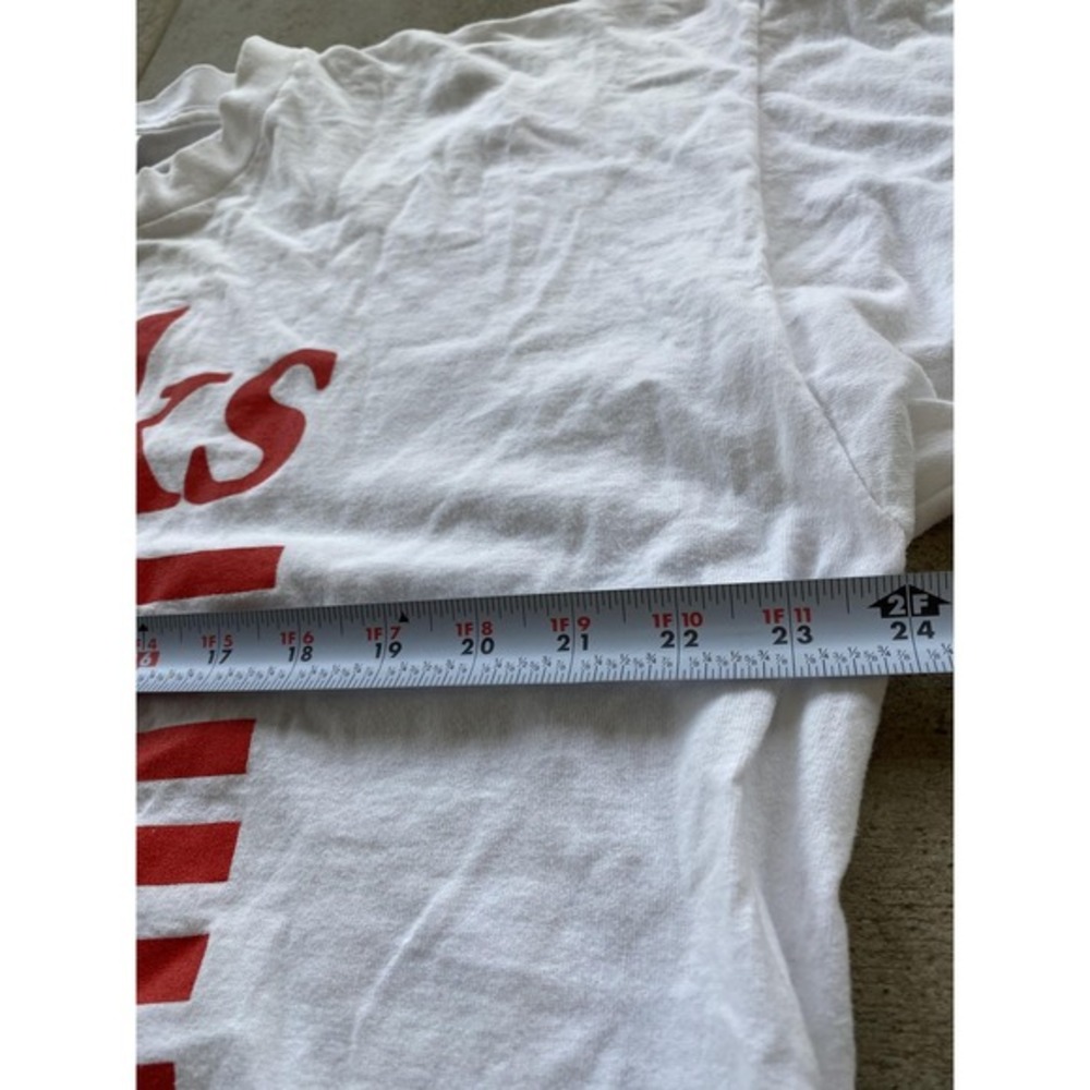 Jacks Bar San Francisco Shirt Mens 2XL White American Flag Graphic Patriotic Tee - Picture 2 of 13